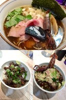 「【気まぐれ限定】大王イカそば￥800＋〆のイカ茶漬け￥200」@中華そば 四つ葉の写真