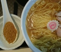 「中華そば・鰹節粉」@赤坂味一 亀戸店の写真