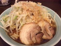 「あかつき麺 (250g) ヤサイ＋辛目＋アブラ」@麺や あかつきの写真