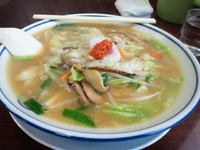 「しいたけ味噌ラーメン 680円、辛子 50円」@まるた食堂の写真
