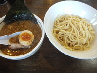 「つけ麺青(醤油ベース鰹)770円(9周年記念300円)」@こってりらーめん 誉の写真