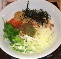 「和え蕎麦(海老) 650円」@灰汁中華 丿貫の写真