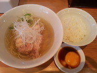 「朝らー定食〈米朝〉(塩・並盛・180g)972円」@らーめん芝浜の写真