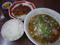 「ラーメン定食(680円)」@御食事処 栄軒の写真