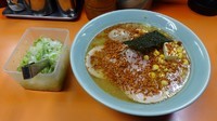 「とんがららーめん（800円）＋半熟味玉（100円）」@とんがら亭の写真