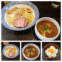 「【日曜日限定】カレーつけ麺＋チーズ＋半ライス（卵黄）」@麺処 ほん田 nijiの写真