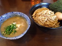 「千茶屋海老パイパンつけ麺＋味玉」@つけ麺 弥七の写真