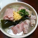 ソーキそば大盛、炊き込みご飯(写真を失念)