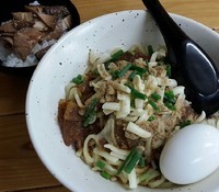 「勝タンまぜそば750円+味玉クーポン」@麺屋 玲の写真