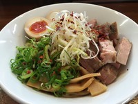 「味玉煮干しまぜそば」@らーめん 香澄 阿波座本店の写真