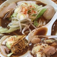 「納豆焦し味噌ラーメン800円チーズごはん150円味玉100円」@らーめん カッパハウスの写真