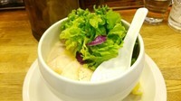 「鶏白湯らーめん塩＋麦酒」@麺屋時茂の写真