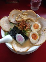「チャーシュー麺大盛り」@日和田製麺所の写真