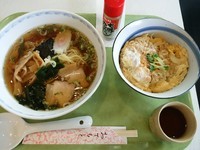 「カツ丼セット750円」@中華三光の写真