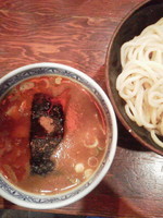 「辛つけ中のあつもり（クーポンで無料、通常\780）」@つけ麺専門店 三田製麺所 赤坂見附店の写真