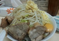 「油そば+チーズ　ニンニクアブラカラメ」@自家製ラーメン 大者の写真