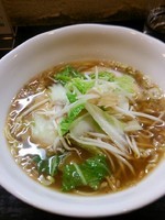 「【裏メニュー】揚げ豚白菜ラーメン800円」@づゅる麺 池田の写真