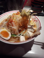 「〖品達10周年限定〗肉肉豆腐醤麺（小辛）1,000円」@蒙古タンメン中本 品川店の写真