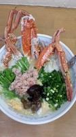 「師走の一杯「蟹玉ラーメン蟹」1400円+チャンジャ御飯」@MENYA 食い味の道有楽の写真