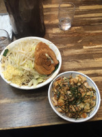 「雷そば（中）&雷飯」@雷 北松戸本店の写真