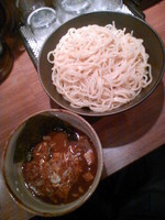 「つけ麺（中盛）７００円」@新宿 達翁の写真