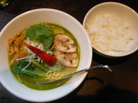 「翡翠架哩麺＋ライス（小）」@麺餐 一凜の写真