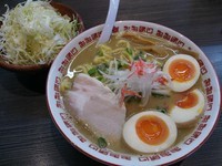 「【限定】奏龍（なきりゅう）海老味噌麺　＋味玉：サービス券」@おおぼし 松本平田店の写真