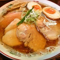 「煮干しそば＋味玉＆チャーシュー増し(1000円)」@らぁめん サンドの写真