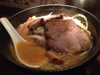 「海老茶色のみそチャーシュー 1,100円」@らーめん一会の写真