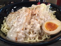 「鶏豚油そば (特盛) 850円」@油そば専門店 春日亭 秋葉原店の写真