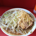 小ラーメン、ニンニク+野菜マシ