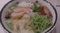 「海老ワンタンと海の幸ひすい麺（2,160円）」@銀座アスター ベルシーヌ大森の写真