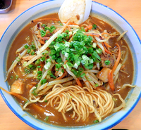 「スパイシーカレー麺(850円）」@麺場 鶏源 TORIGEN 黄金町店の写真
