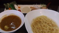 「カレーつけ麺(太麺･中辛･あつもり)＋茶漬け･一口アイス」@麺屋 波 WAVEの写真