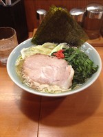 「塩ラーメン ほうれん草増し」@らーめん 佐とうの写真