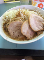 「リッチ850円ニンニク無し玉ねぎ増し増し魚粉すくな目カラメ」@らーめん☆王子の写真