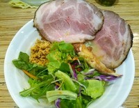 「鶏ソバ＋ローストポーク （141214）」@NOODLE STOCK 鶴おかの写真