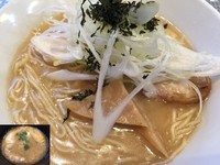 「らーめん 純 銀だら搾り ＋ 茶碗蒸し」@鮮魚らーめん 五ノ神水産の写真