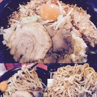 「まぜそば 小 780円（麺カタメ）＋カレー 50円」@麺屋 桐龍の写真