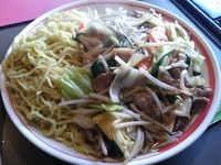 「あんかけ冷やし　※麺温かいバージョン　（大盛り）」@中華レスト 破天荒の写真