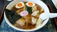 「雲呑麺＋煮卵（クーポン）」@手打中華もめんの写真