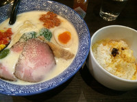 「12月限定麺  ニシホワイト&専用ライス 950円」@麺処 ほん田 nijiの写真