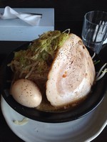 「野菜らーめん＋味玉」@麺屋 一心の写真