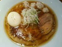 「中華そば（醤油）＋つくね，味玉 （141216）」@國分ラーメン食堂の写真