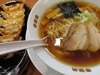 「中華そば+海老餃子　「313円+302円」」@幸楽苑 武里店の写真