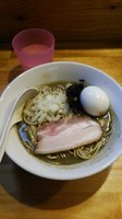 「特濃煮干ソバ 黒 味玉 和え玉」@煮干中華ソバ イチカワの写真