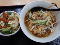 「ネギ麺・回鍋肉飯セット760円」@福泰厨房 島忠ホームズ草加舎人店の写真