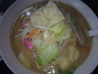 「チャンポン(700円)ミニ焼飯セット(300円?)」@九州ラーメン 一心亭の写真