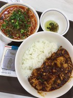 「ミニ陳麻婆丼とミニ担担麺のセット」@陳麻婆豆腐 ラゾーナ川崎プラザ店の写真