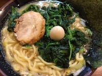 「ラーメン＋ほうれん草」@濃厚豚骨ラーメン 濱虎家の写真
